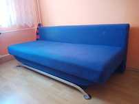 Kanapa Sofa Rozkładana 2-osobowa Niebieska