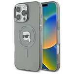 Etui Karl Lagerfeld IML Metal Karl Head MagSafe na iPhone 16 Pro - cza