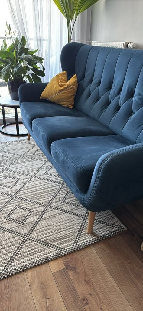 SOFA KELSO II 3-osobowa granatowy,AgataMeble