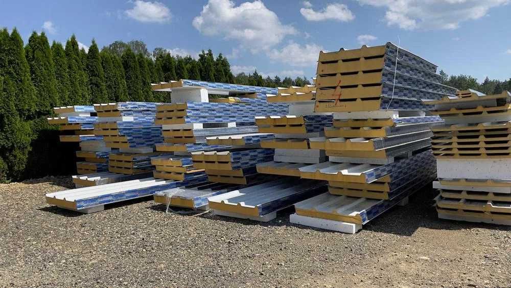 Płyty warstwowe Dachowe ścienne z wypełnieniem PIR bądź Wełną PROMOCJA