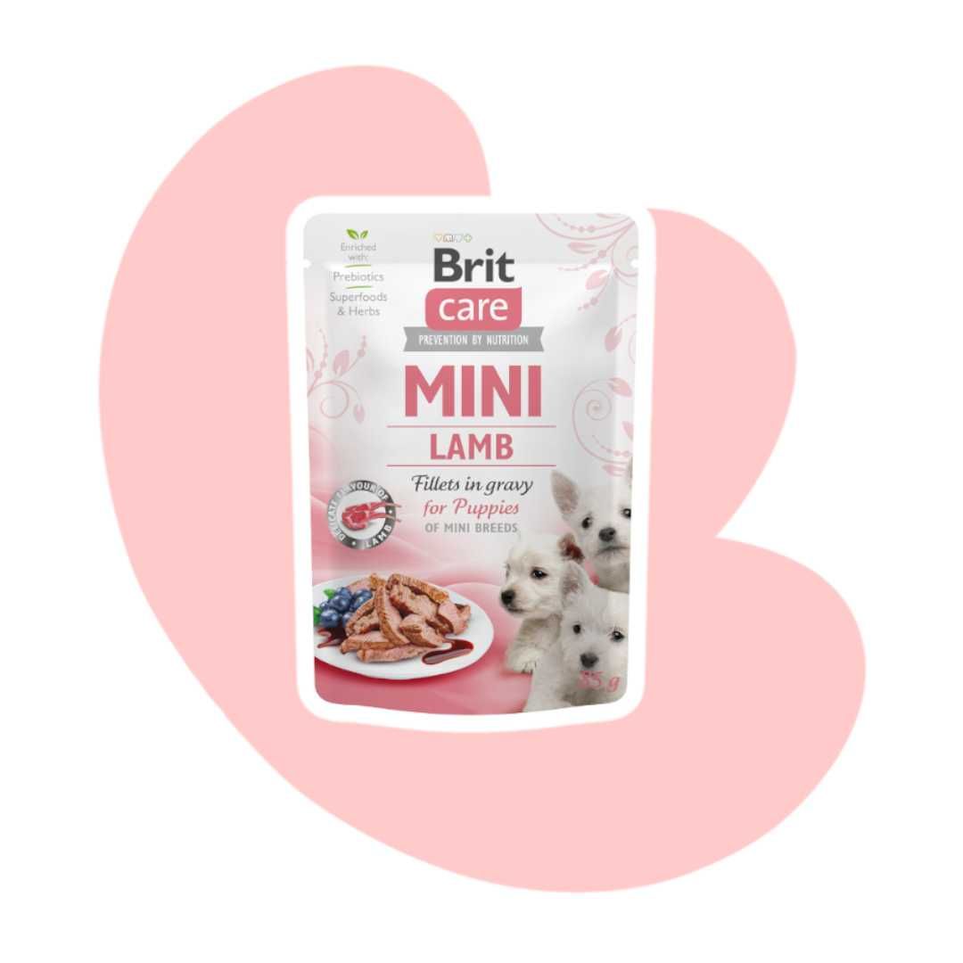 Brit Care Mini Puppies Lamb fillets in gravy Jagnięcina 10x85g