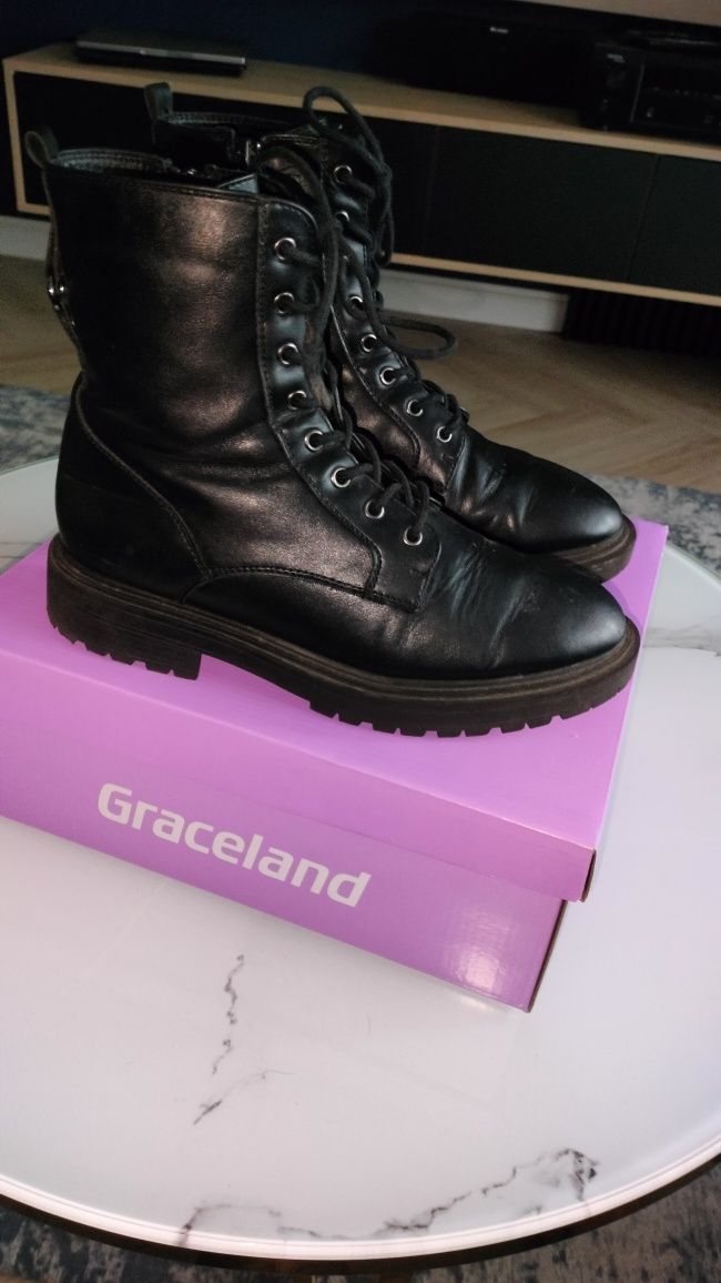 Kozaki buty zimowe trapery Graceland na gwarancji 39