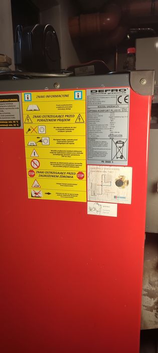 Części do pieca Defro Optima Komfort Plus 15 kW