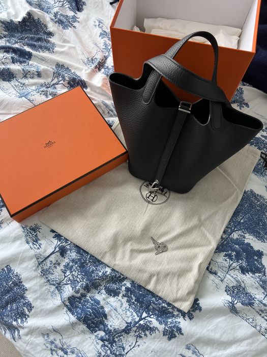 Hermes Picotin 18 Clemence czarna