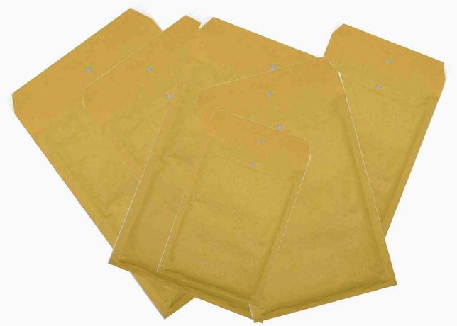 Envelopes de papel almofadados kraft ou branco