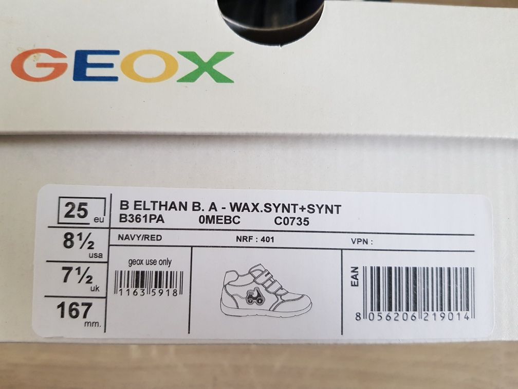 OKAZJA! Buty dziecięce Geox Respira Elthan r. 25 jak nowe