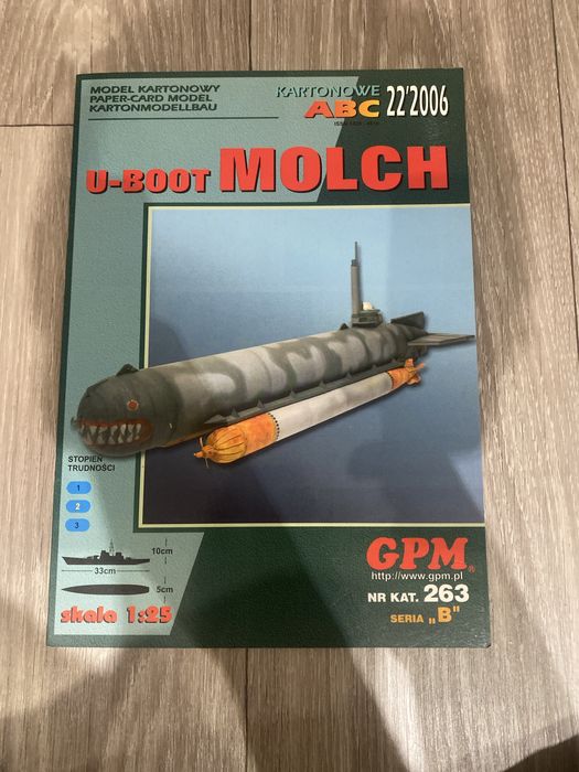 model kartonowy u-boot molch