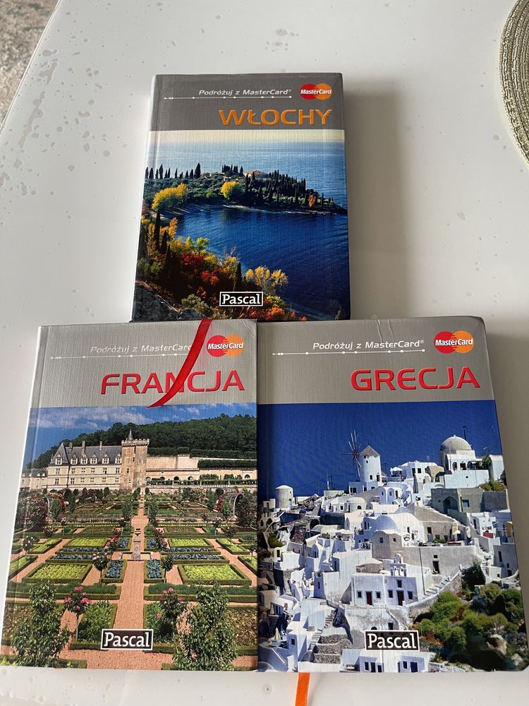 Przewodniki turystyczne Pascal zestaw 3 Grecja,Włochy, Francja