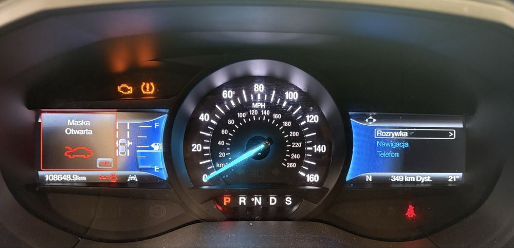 Licznik Ford Jezyk polski radio nawigacja licznik Fusion Edge Escape
