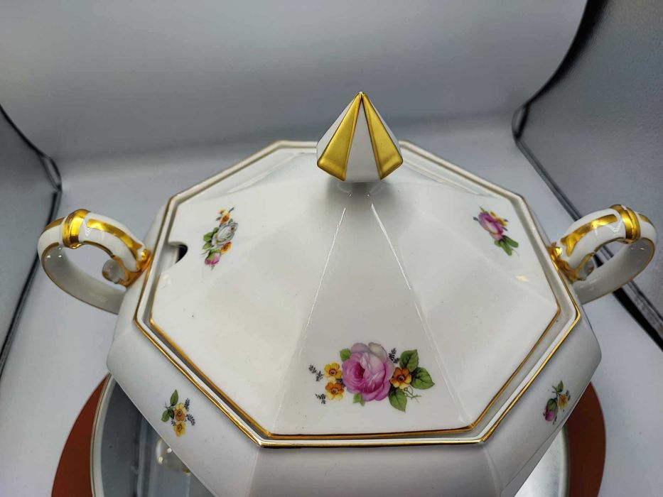 Art deco,porcelanowa waza na zupę,Bavaria Tirschenreuth,Chicago
