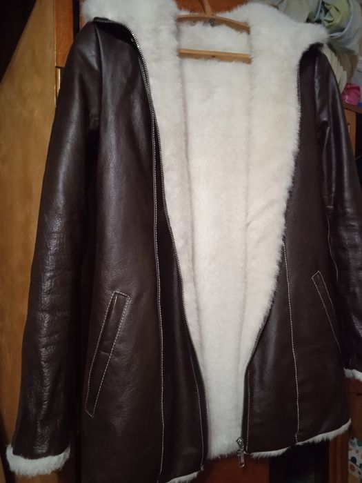 Дубленка из натуральної шкіри.