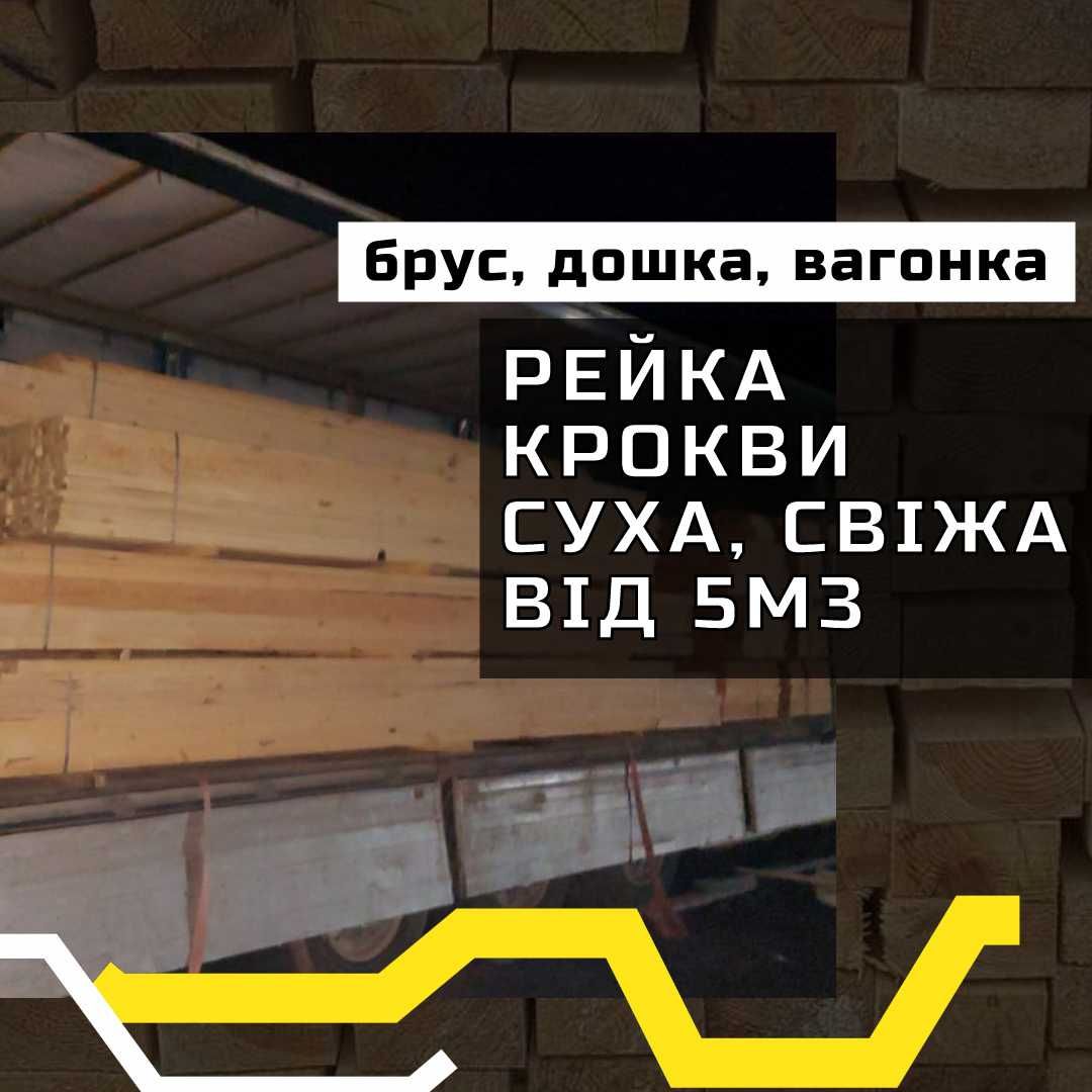 Оплата за фактом | Брус 150мм * 150мм | Пиломатеріали з доставкою