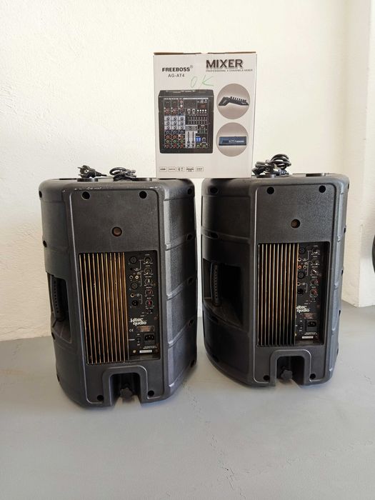 Colunas Amplificadas/Mesa som USB Bluetooth