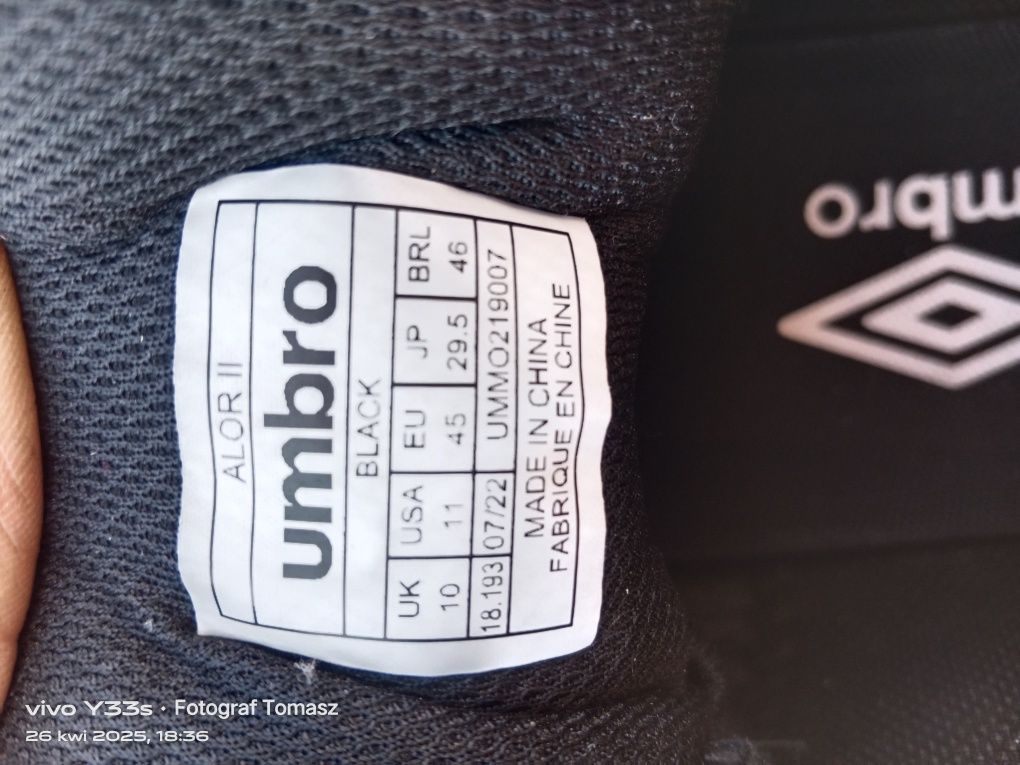 Buty męskie Umbro Alor II rozmiar 45
