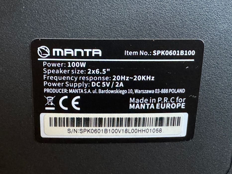 Głośnik Manta + Mikrofon