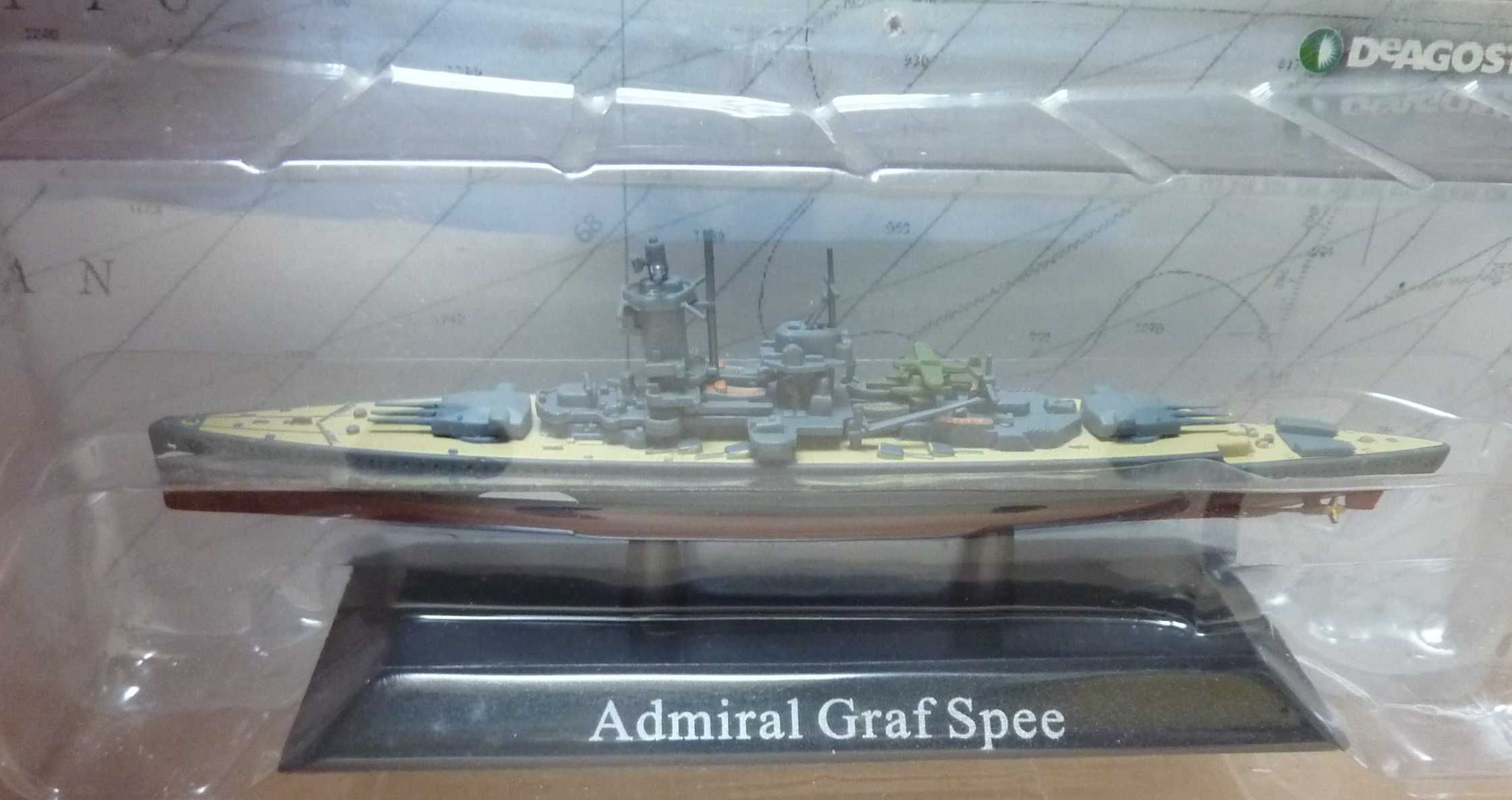 Model Admiral Graf Spee okręt wojenny 1936 - DEAGOSTINI 1/1250