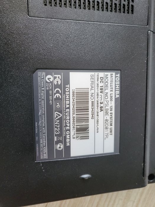 Laptop Toshiba Satellite