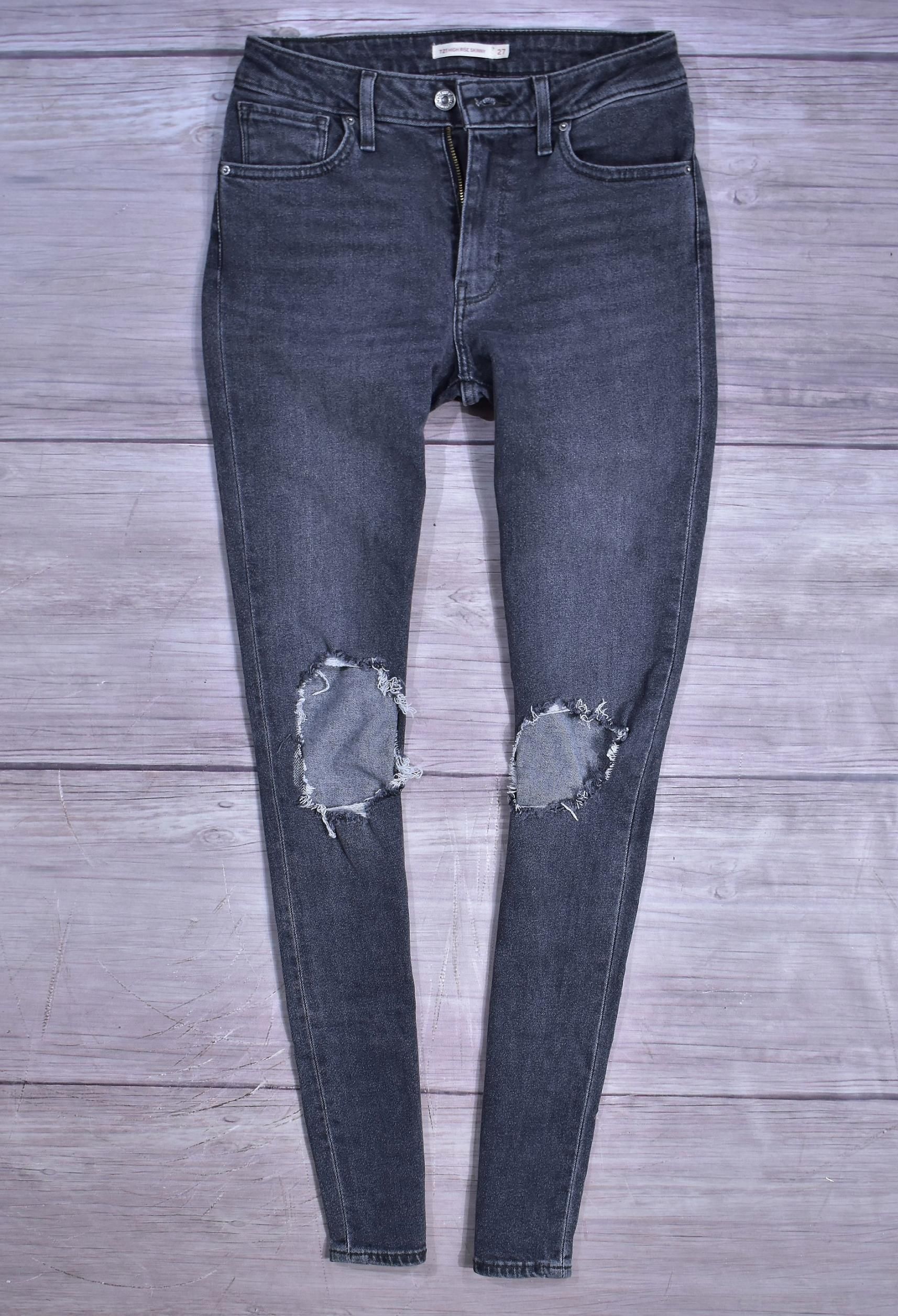 Levis 721 High Rise Skinny Jeansy Stretch W27 L32