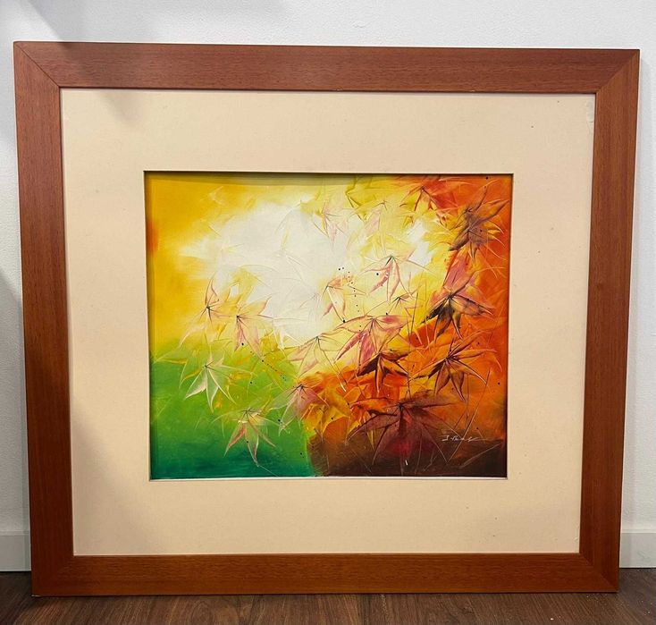 Quadro de Pintura Abstrata Moderna