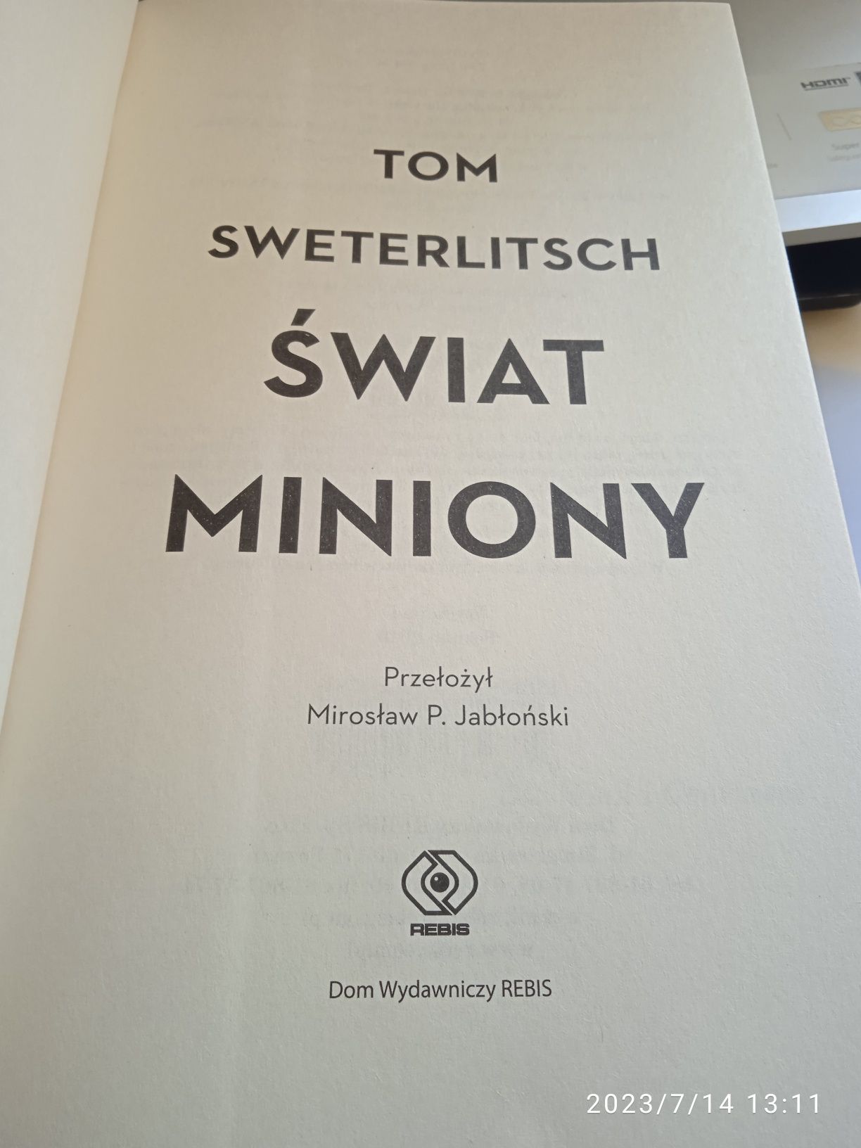 Świat miniony. Tom Sweterlitsch