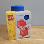 Niebieski pojemnik lego