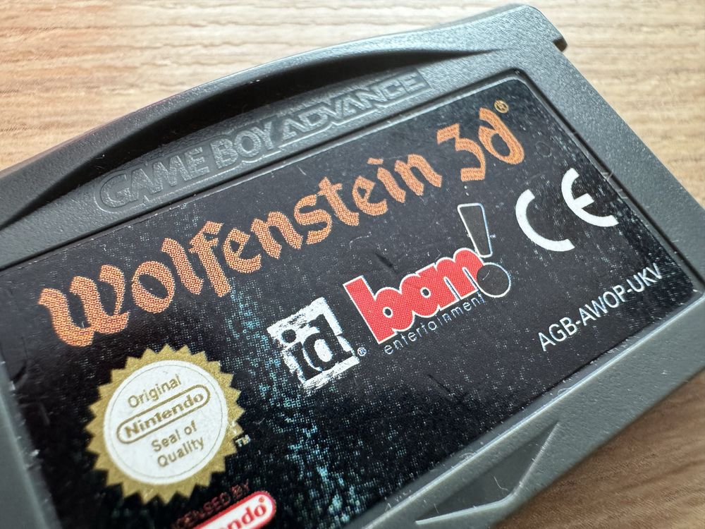 Wolfenstein 3D UKV Game Boy Advance CIB Oryginalny zestaw DB- stan