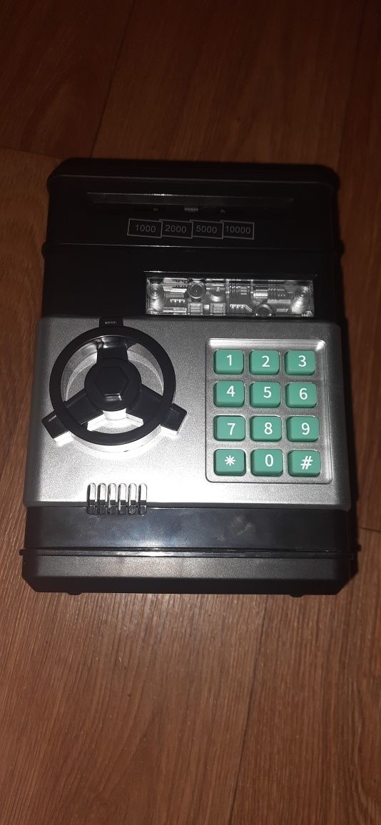 Детская электронная копилка-сейф Number Bank с кодовым замком