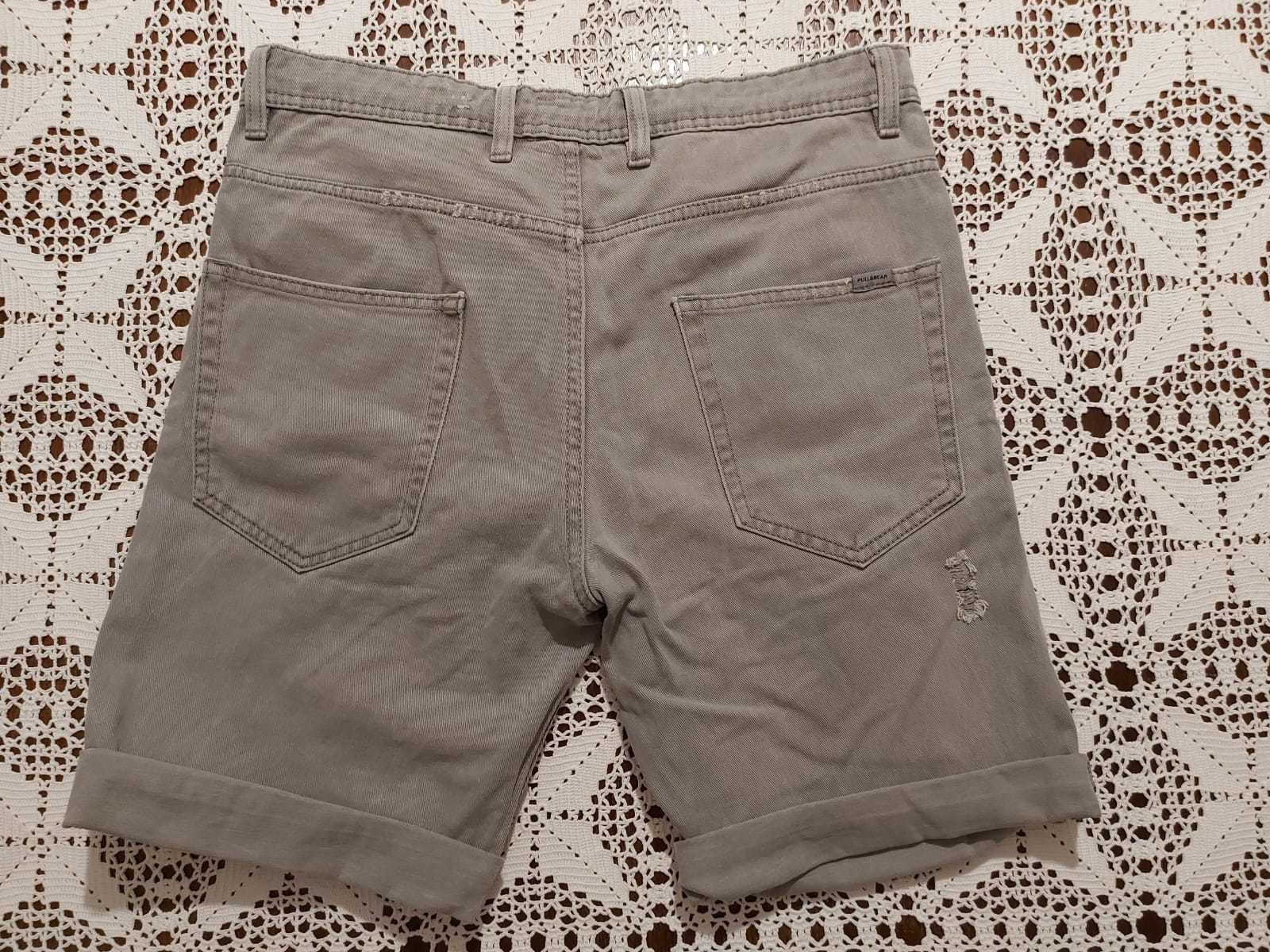 PORTES INCLUÍDOS - Calções cinzentos Pull & Bear