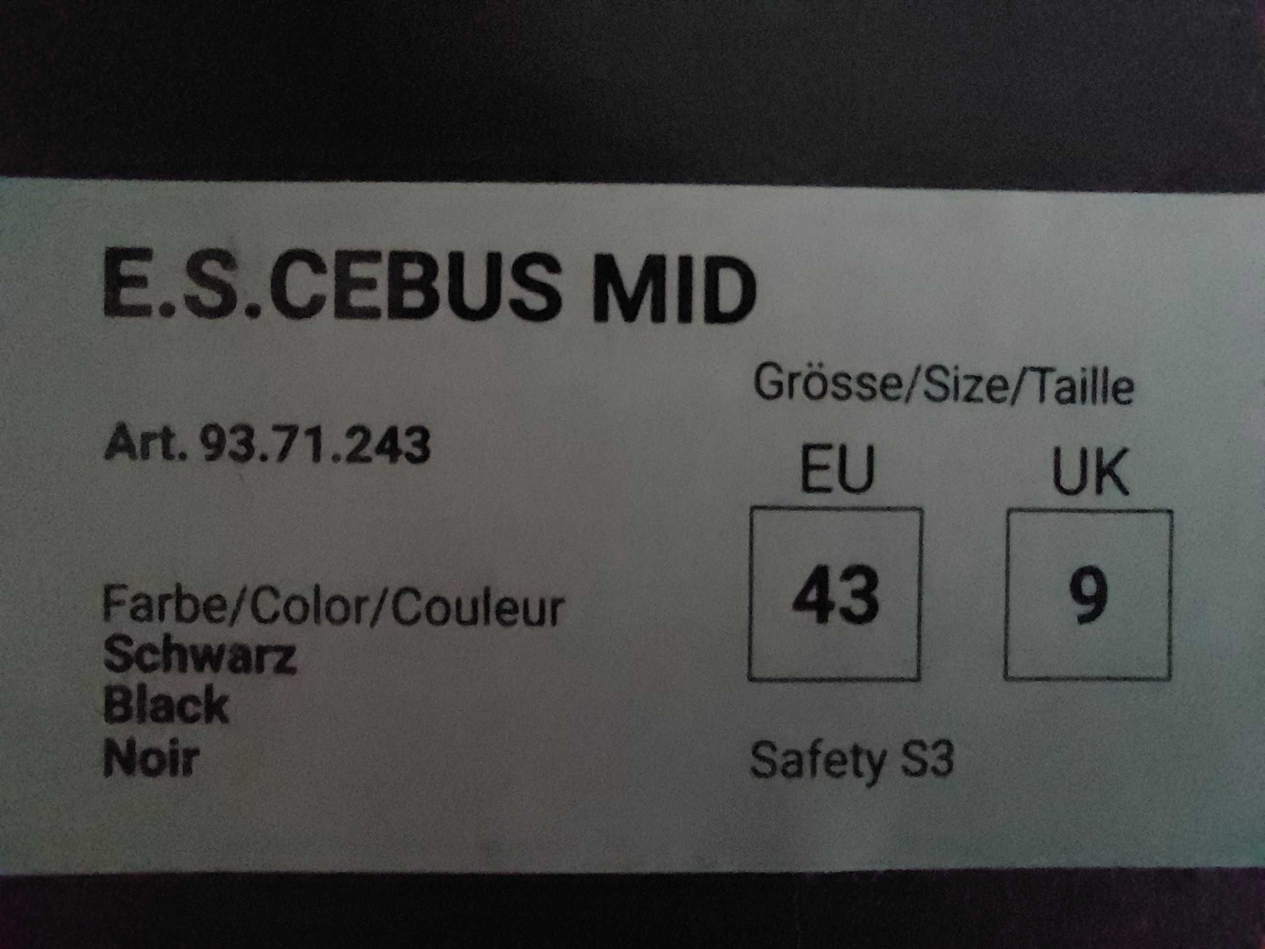 Buty robocze ochronne Engelbert Strauss e.s.Cebus mid S3 roz 43 nowe