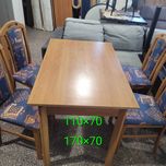 Zestaw stół rozkładany +4 krzesła. Możliwy transport