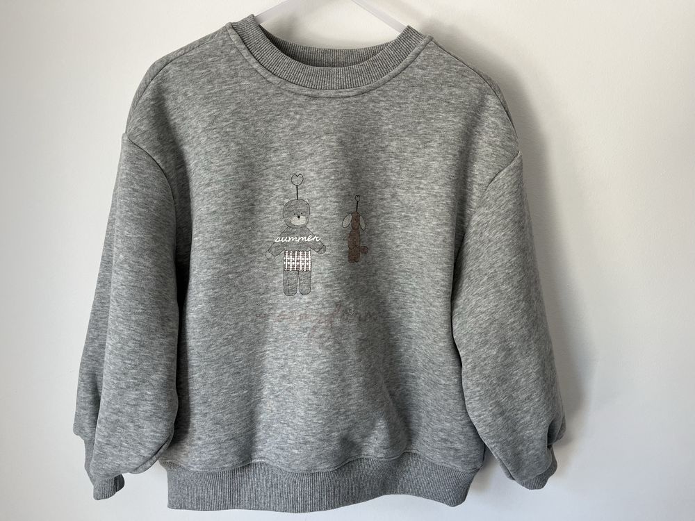 Conjunto menino 130, cinza, forrado, quente e macio.