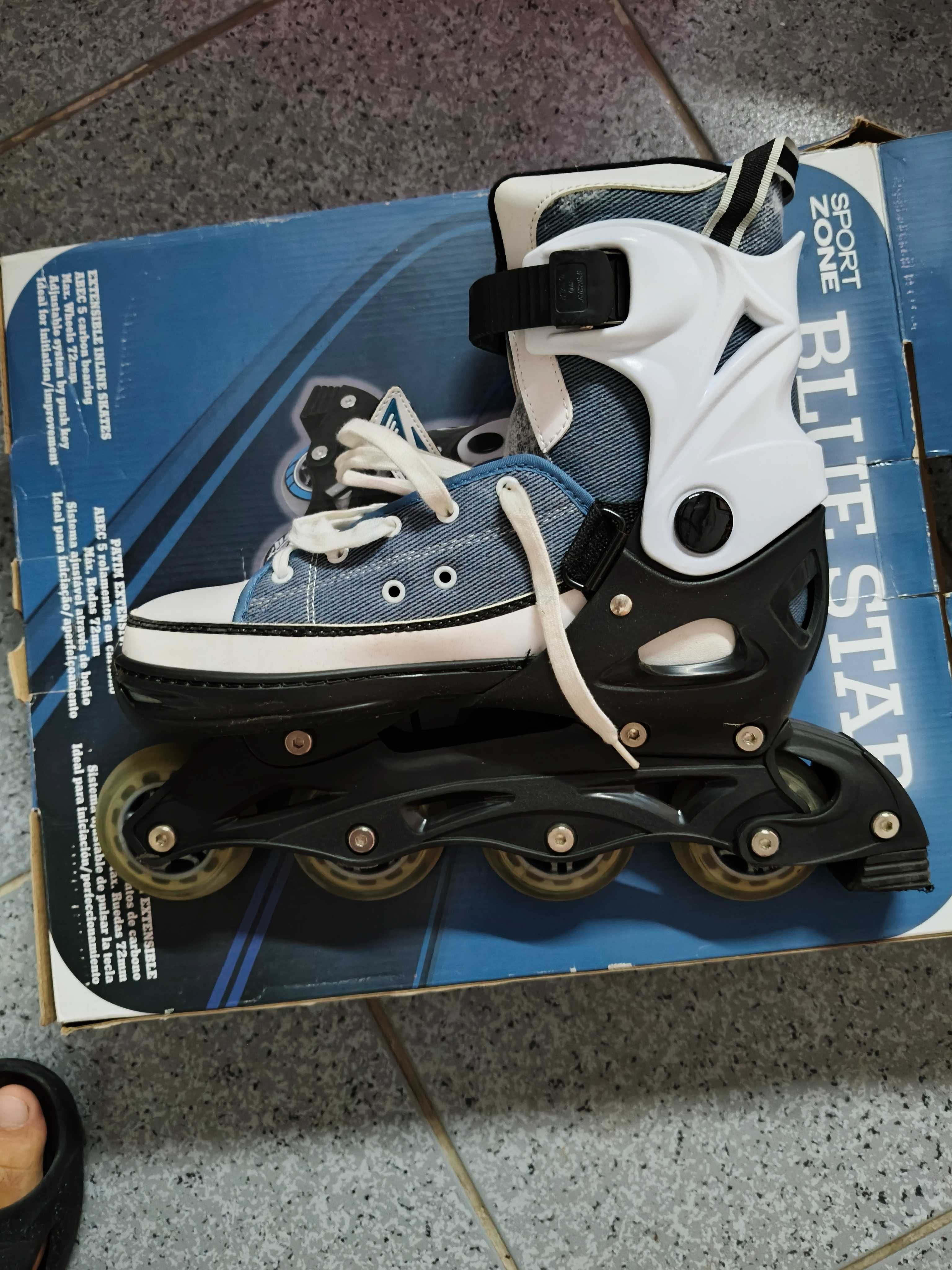 PATINS EM LINHA como novos