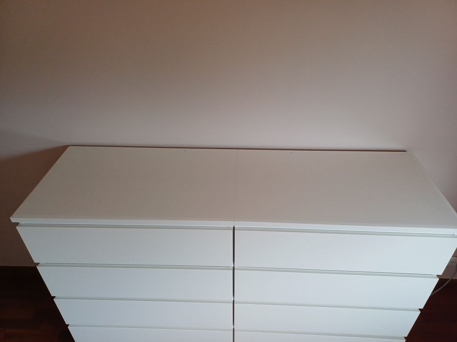 Comodas MALM + tampo vidro - IKEA