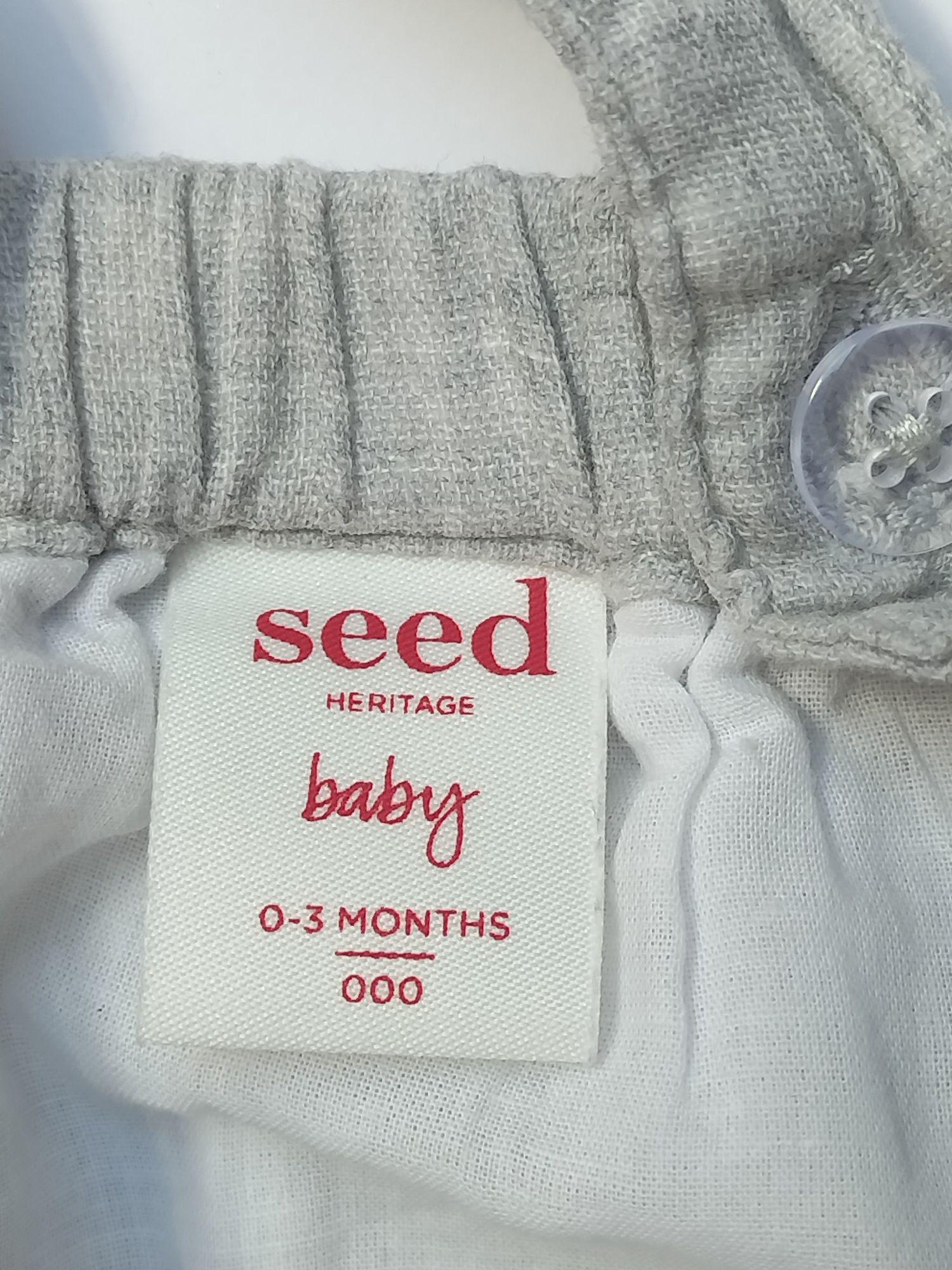 Seed heritage Baby cudny Rampers kombinezon bawełniany Miś 0-3m/62cm