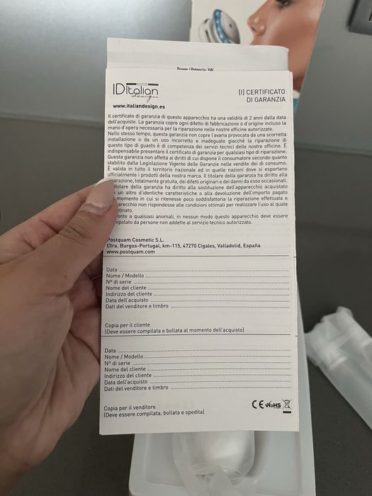 Aplicador de creme com 5 tipos diferentes de terapias selado c garanti