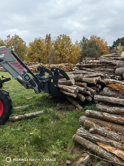 PAZUR CHWYTAK DO DREWNA teleskopowy na ramkę paleciaka wózek widłowy