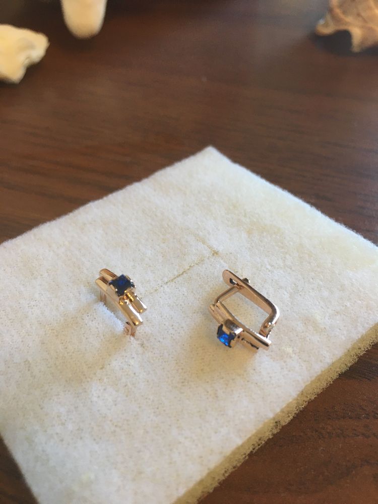 Серьги золотые красивые
