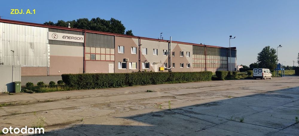 Sprzedam działkę 1,34ha z halą i biurami 1200m2