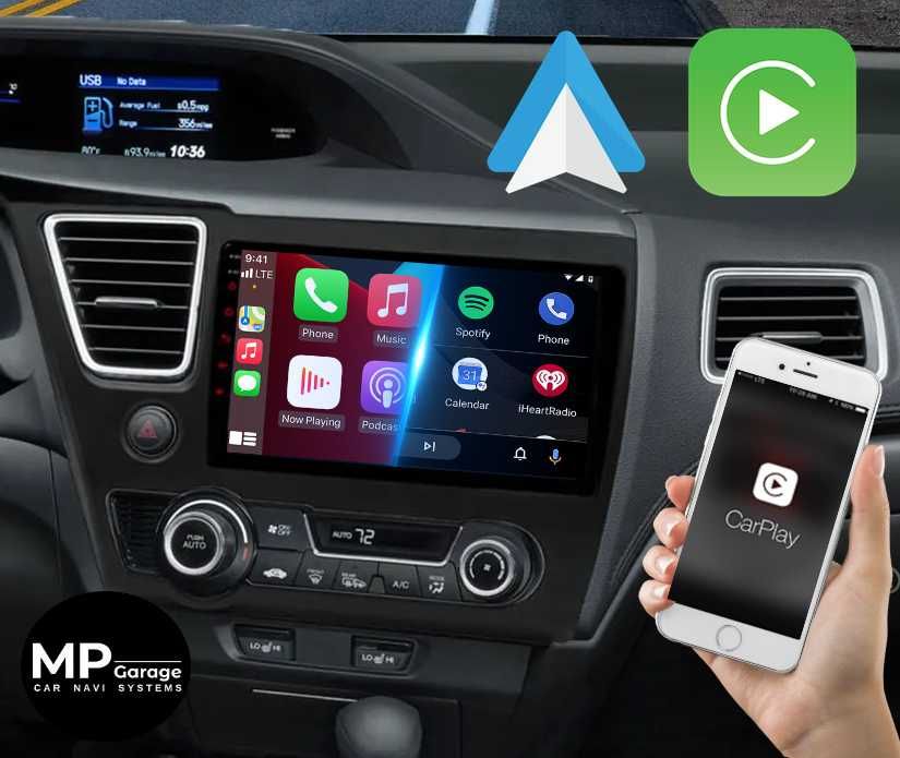 HONDA CIVIC 9 Radio Android 4G LTE Apple CarPlay/AA Qled Montaż!!!