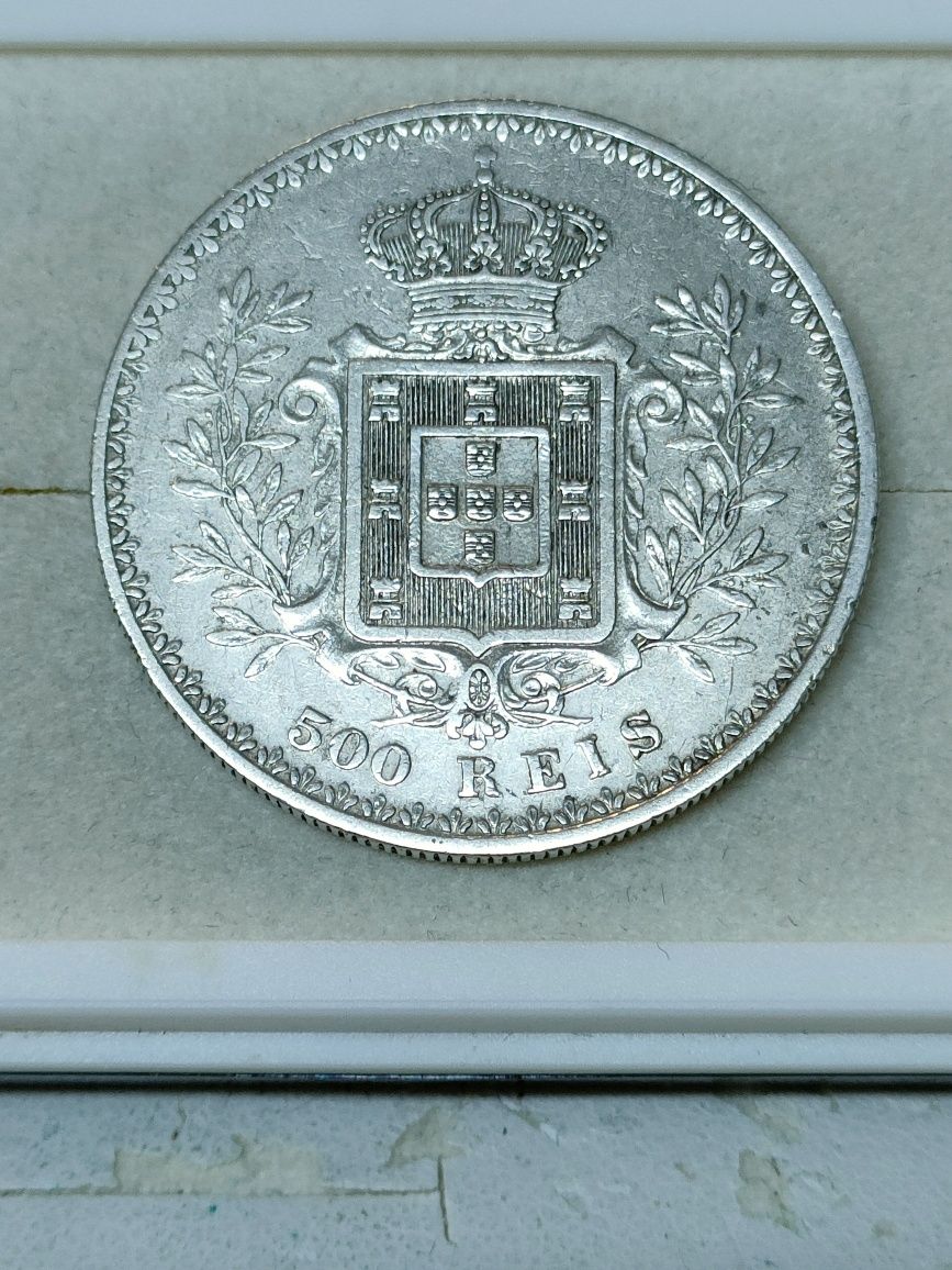 Moeda 500 Reis 1896 / Prata