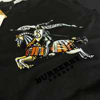 NEW SEASON 2024 Мужская футболка BURBERRY черный хлопок люкс s-xxl hit