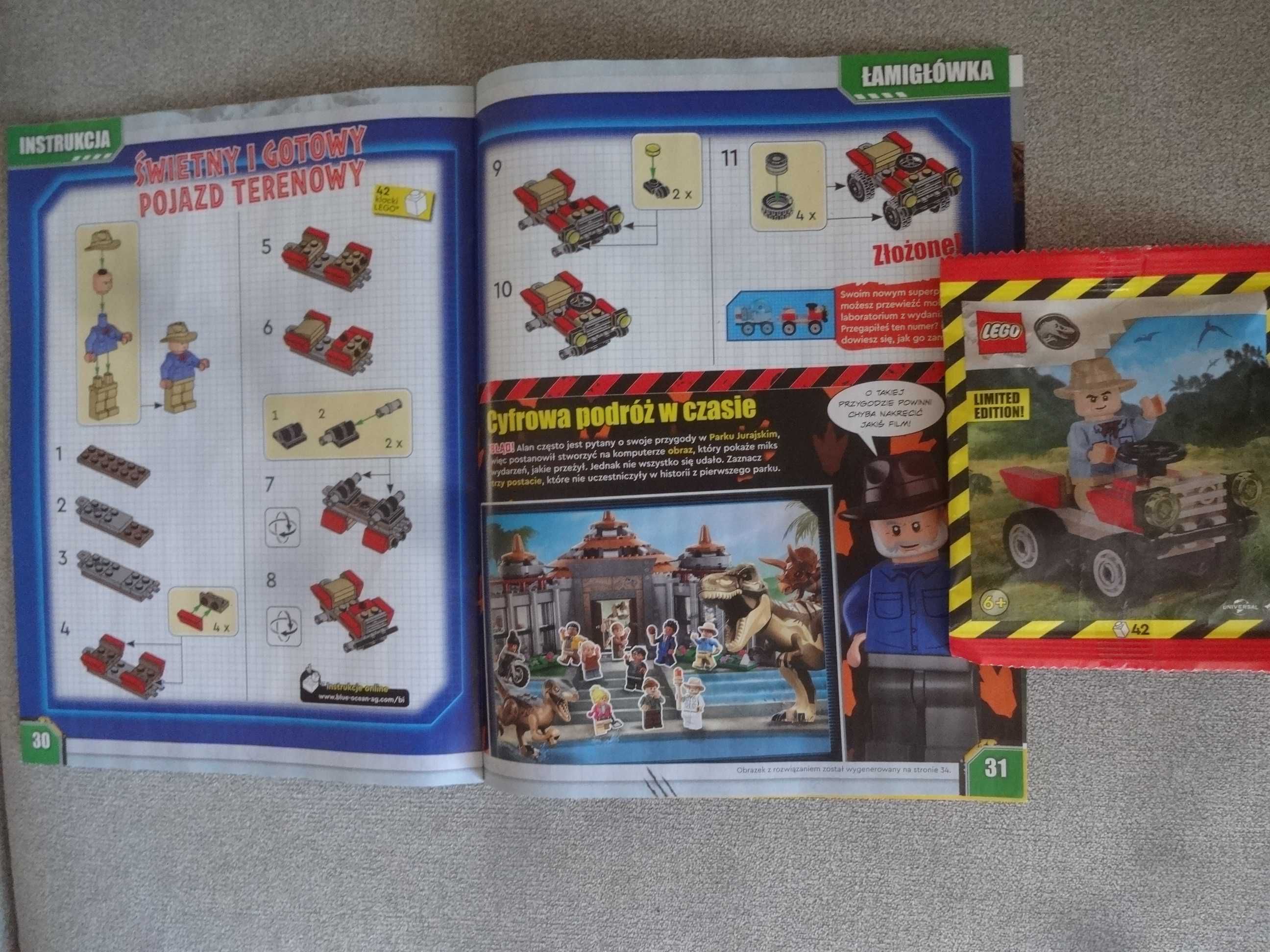 Lego Jurassic Dinozaur Limited Edition Gazetka 2024 plus klocki