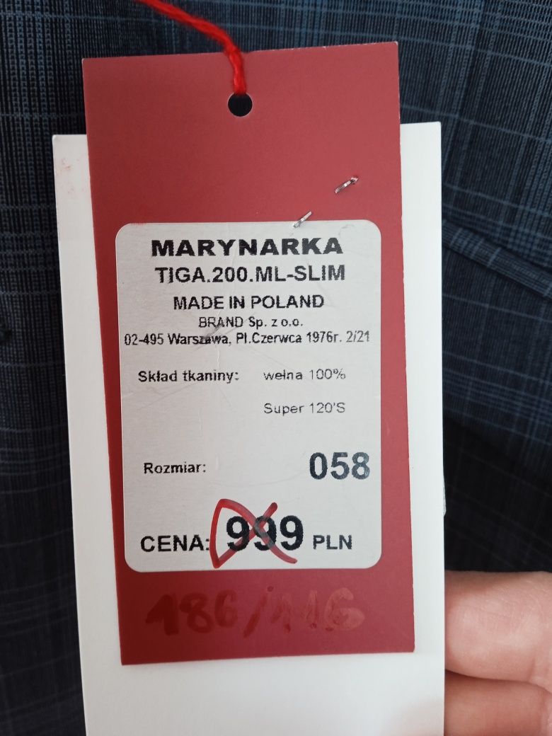 Brand marynarka 186/116