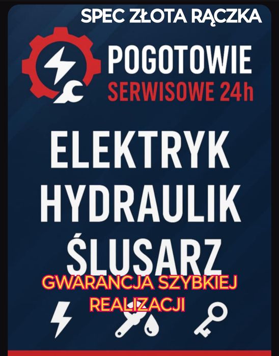 ->ELEKTRYK - HYDRAULIK- ŚLUSARZ -24h-Awarie-Serwis-AGD-ŁÓDŹ i okolice.