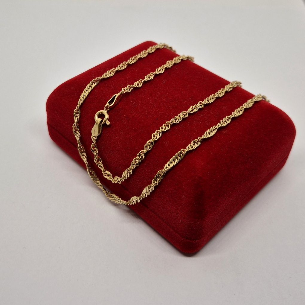 Łańcuszek złoty 5,63g, złoto 18 KT, Komis Jasło Czackiego