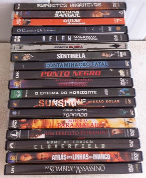 dvd/s filmes de acção originais com selo igae