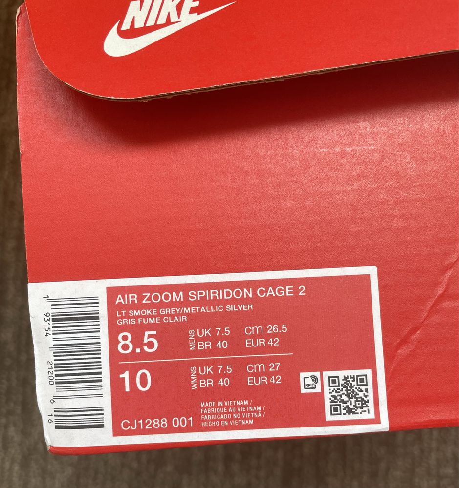Кросівки nike air zoom spiridon cage 2