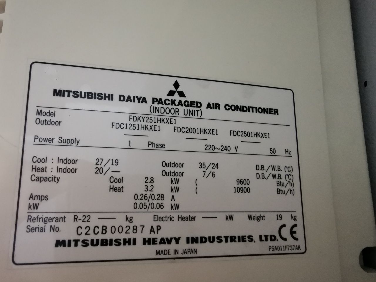 Klimatyzacja pompa ciepła Mitsubishi system VFR 5 jednostek x50m2