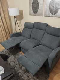 Sofa 3 osobowa szara