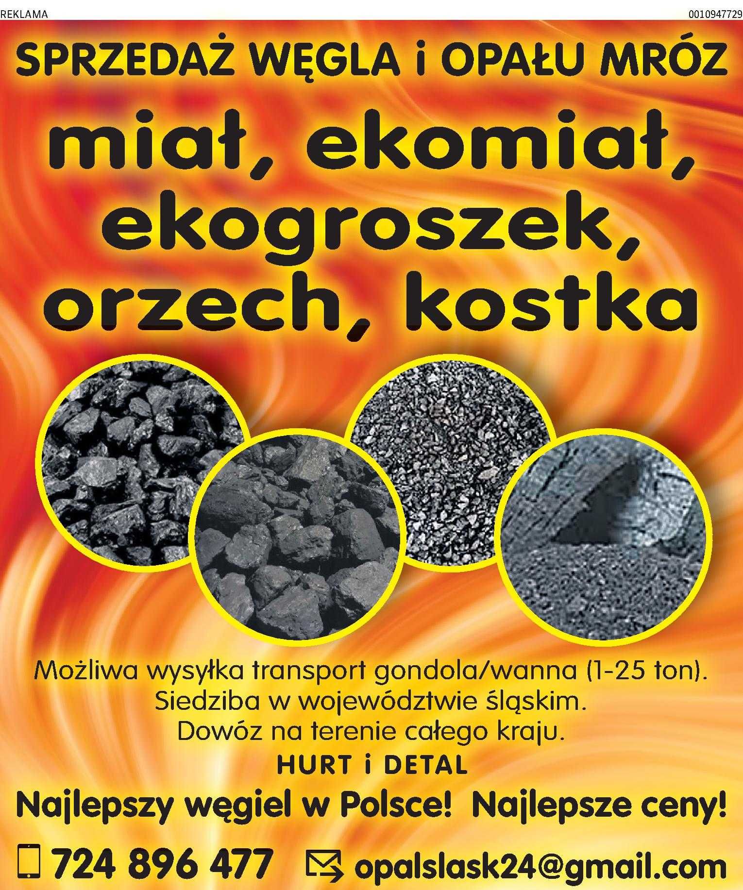 Ekogroszek KWK Piast Chwałowice Wesoła Ekomiał Wegiel Orzech
